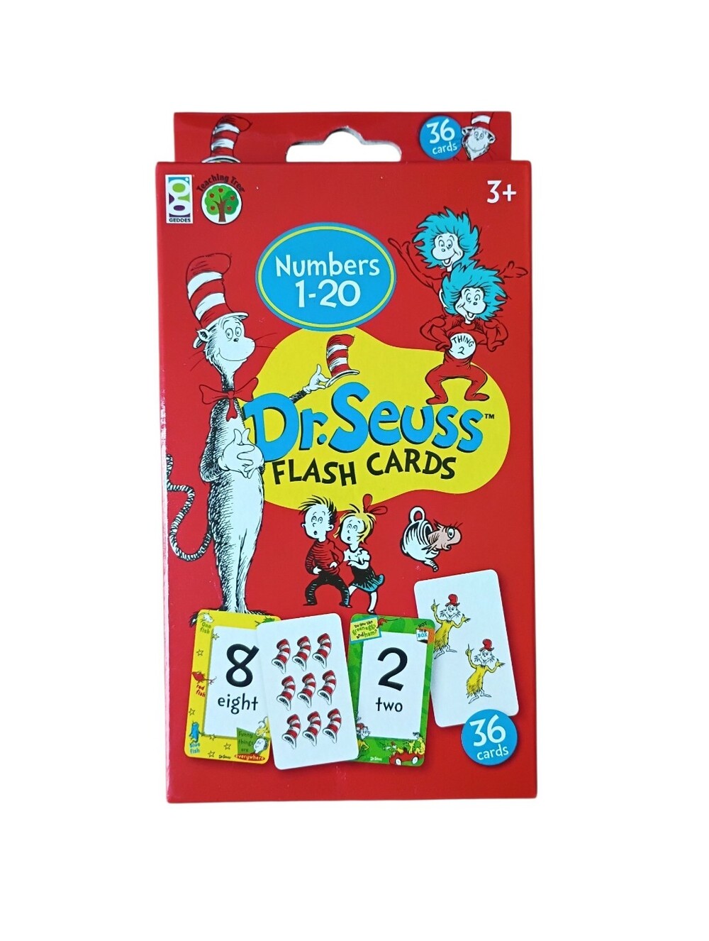Dr Seuss numbers flash cards